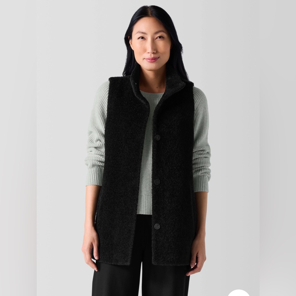 Eileen Fisher Wool/Alpaca Vest - size Petite PP